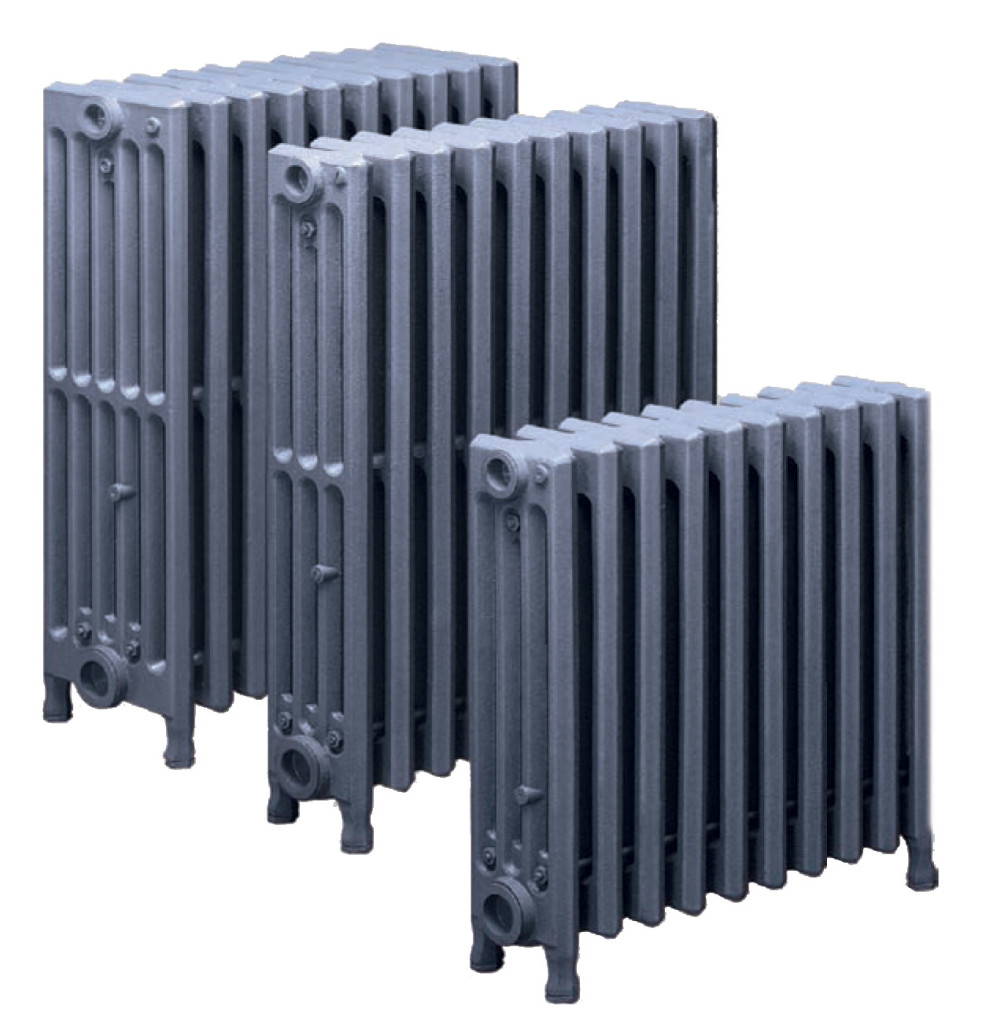 Cast iron radiators in a variety of sizes